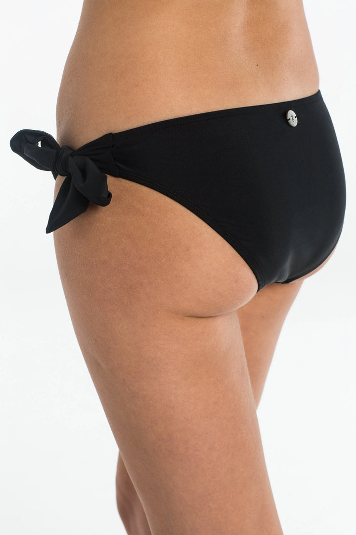 Black tie bikini fashion bottoms